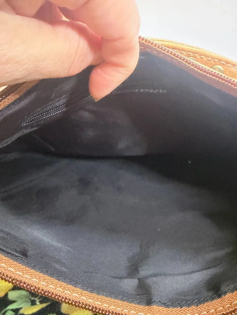 Fashion Express Leather Hobo Shoulder Bag